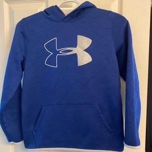 Boys under armor blue sweatshirt size medium. Excellent condition!